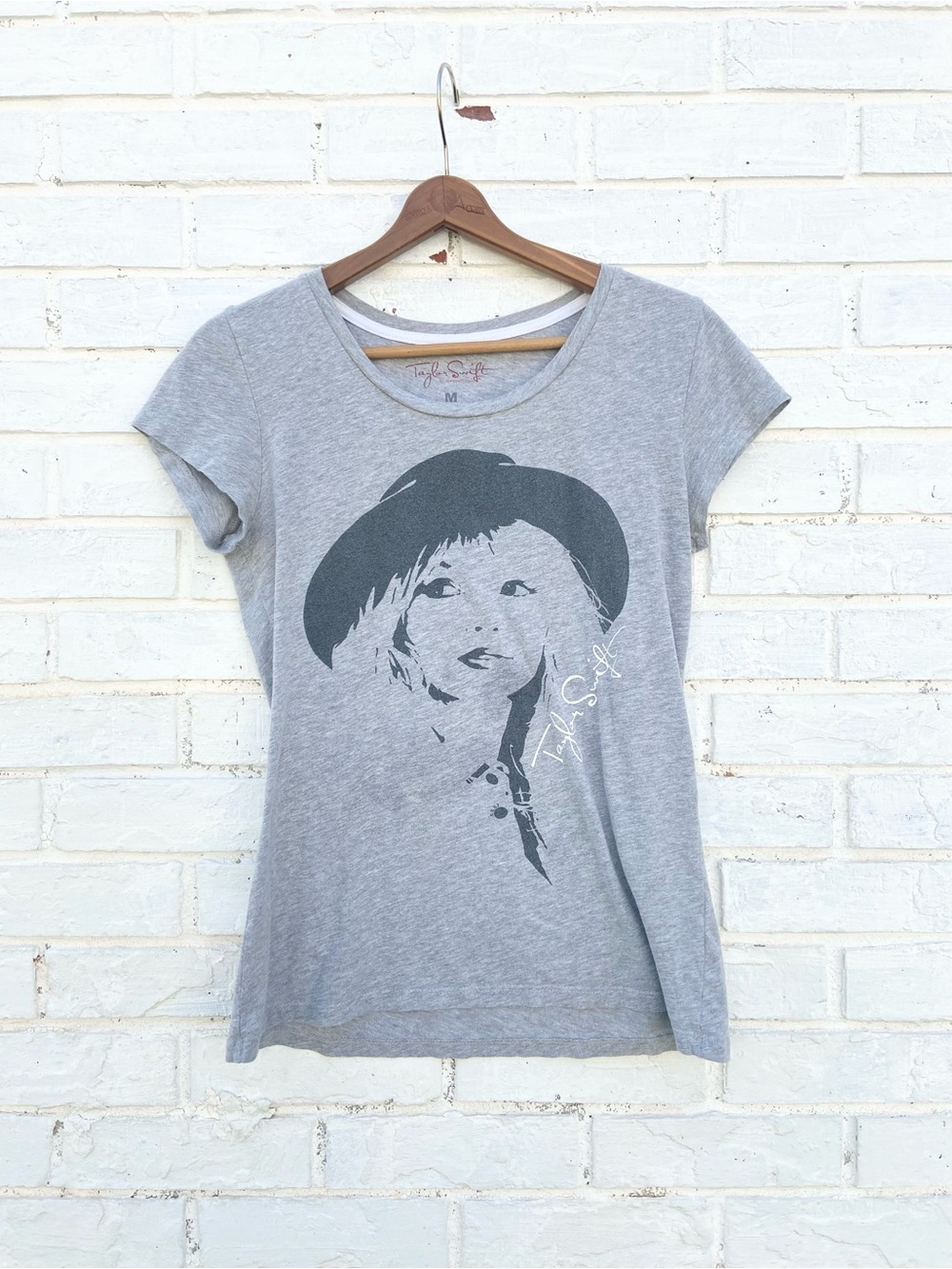 Taylor Swift Grey Graphic Short-Sleeve Tee